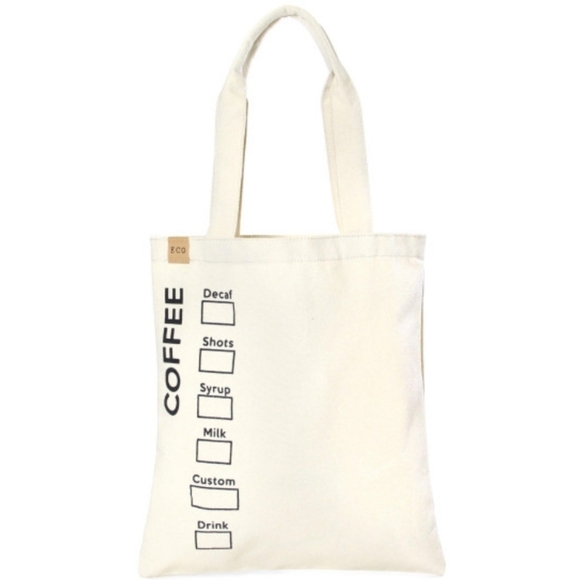 LOF ECO Canvas "COFFEE" Bag - Picture 4 of 4